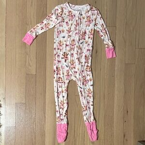 Posh Peanut Pink and White Gingerbread Footie